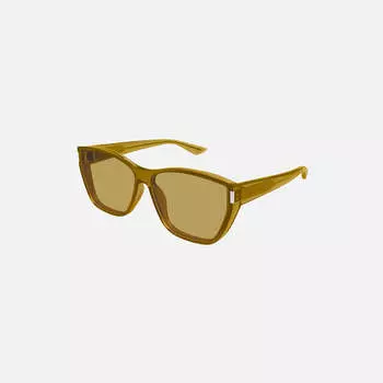 Солнцезащитные очки Saint Laurent Cat-Eye Sunglasses, коричневый