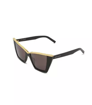 Солнцезащитные очки Saint Laurent, черный