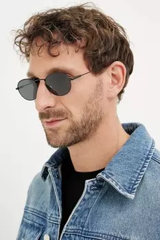 Солнцезащитные очки Saint Laurent, черный