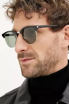 Солнцезащитные очки Saint Laurent, черный