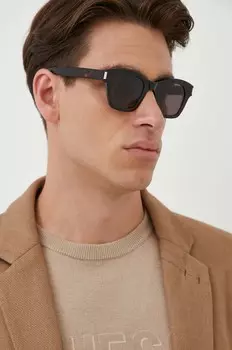 Солнцезащитные очки Saint Laurent, черный