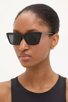 Солнцезащитные очки Saint Laurent, черный
