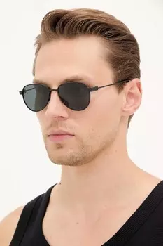 Солнцезащитные очки Saint Laurent, черный