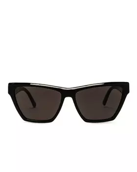 Солнцезащитные очки Saint Laurent Feminine Cat Eye, черный