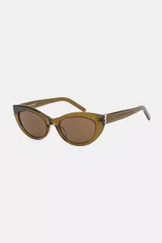 Солнцезащитные очки Saint Laurent, коричневый