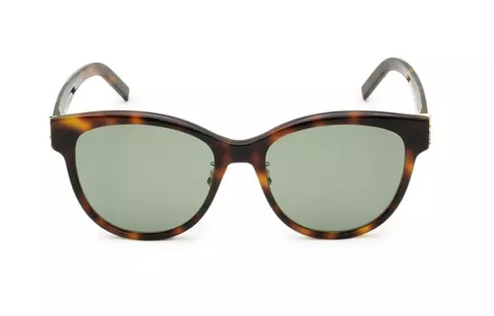 Солнцезащитные очки Saint Laurent, коричневый / зеленый