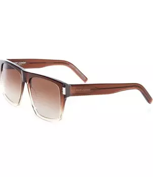 Солнцезащитные очки Saint Laurent прямоугольной формы 56 мм, мультиколор