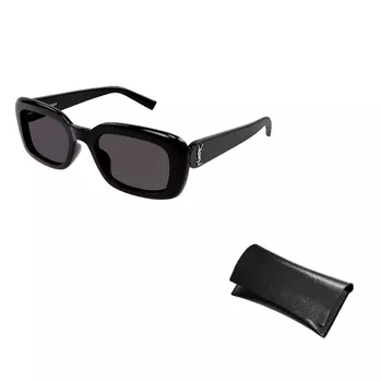 Солнцезащитные очки Saint Laurent прямоугольные, черный