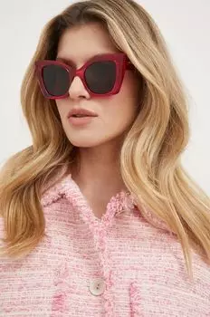 Солнцезащитные очки Saint Laurent, розовый