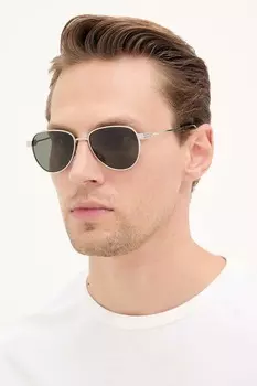 Солнцезащитные очки Saint Laurent, серебряный