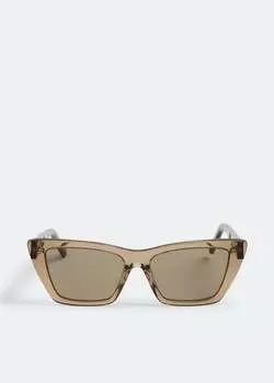 Солнцезащитные очки Saint Laurent SL 276 Mica, коричневый