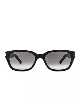 Солнцезащитные очки Saint Laurent SL 522, цвет Shiny Black & Gradient Grey