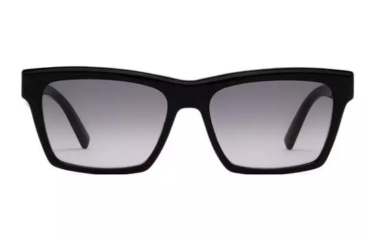 Солнцезащитные очки Saint Laurent в прямоугольной оправе, черный