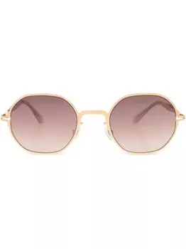 Солнцезащитные очки Santana в овальной оправе Mykita, золотистый