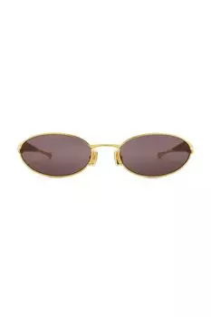 Солнцезащитные очки Sardine Bottega Veneta, gold & grey