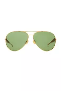 Солнцезащитные очки sardine pilot Bottega Veneta, золотой