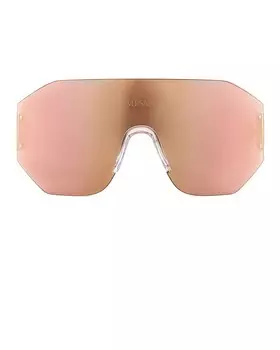 Солнцезащитные очки-щит Versace, золотой