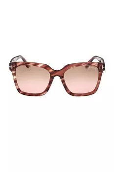 Солнцезащитные очки Selby Tom Ford, red havana & brown