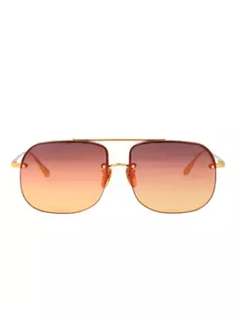Солнцезащитные очки Seren Titanium Linda Farrow, золотой