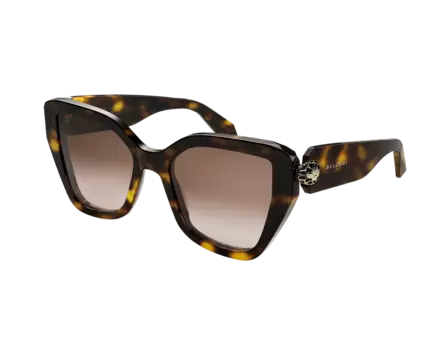 Солнцезащитные очки Serpenti Bvlgari, коричневый