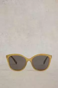 Солнцезащитные очки Sia в мягкой оправе «кошачий глаз» White Stuff, зеленый