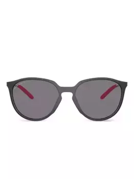 Солнцезащитные очки Sielo в круглой оправе Oakley, черный