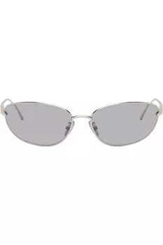 Солнцезащитные очки Signature metal Loewe, цвет shiny palladium