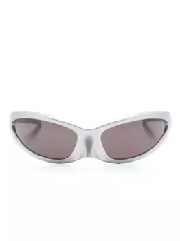 Солнцезащитные очки Ski Cat Balenciaga Eyewear, серебяный