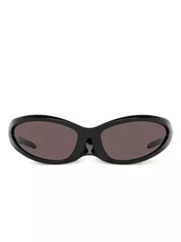 Солнцезащитные очки Skin XXL в оправе 'кошачий глаз' Balenciaga Eyewear, черный