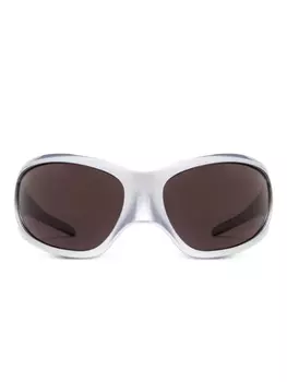 Солнцезащитные очки Skin XXL в оправе 'кошачий глаз' Balenciaga Eyewear, серый