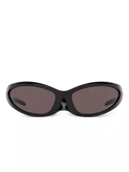 Солнцезащитные очки Skin XXL в оправе 'кошачий глаз' Balenciaga Eyewear, черный