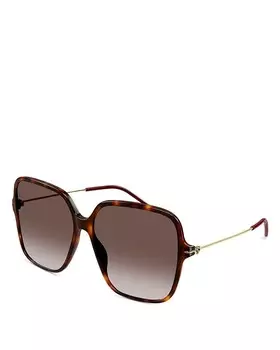 Солнцезащитные очки Skinny Specs Squared, 60 мм Gucci