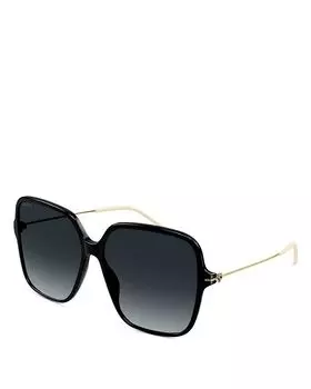 Солнцезащитные очки Skinny Specs Squared, 60 мм Gucci