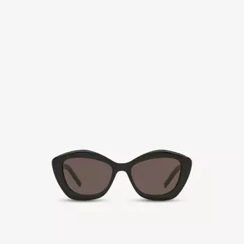Солнцезащитные очки sl423 из ацетата кошачьего глаза Saint Laurent, черный