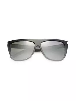 Солнцезащитные очки SL 1 с плоским верхом Saint Laurent, черный