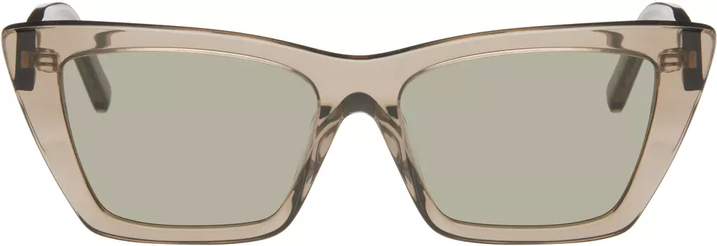 Солнцезащитные очки SL 276 Mica Saint Laurent, коричневый
