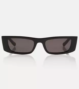 Солнцезащитные очки SL 553 прямоугольной формы Saint Laurent, черный