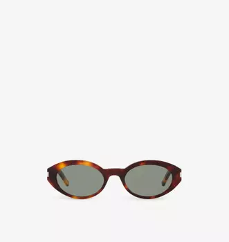 Солнцезащитные очки Sl 567 в овальной оправе из ацетата черепахового цвета Saint Laurent, черный