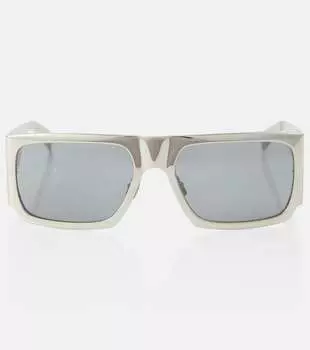 Солнцезащитные очки sl 635 с плоской верхушкой Saint Laurent, серебро