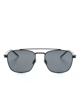 Солнцезащитные очки SL 665 в квадратной оправе Saint Laurent Eyewear, черный