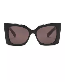 Солнцезащитные очки SL M119 Blaze Saint Laurent, цвет Black & Havana
