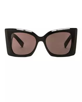 Солнцезащитные очки SL M119 Blaze Saint Laurent, черный