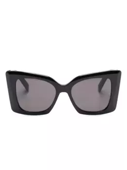 Солнцезащитные очки SLP Blaze в массивной оправе Saint Laurent Eyewear, черный
