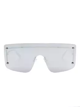 Солнцезащитные очки Spike Studs Mask Alexander McQueen Eyewear, серебяный