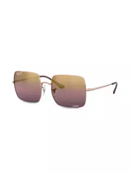 Солнцезащитные очки Square Chromance Ray-Ban, золотой