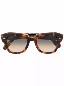 Солнцезащитные очки State Street в круглой оправе Ray-Ban, коричневый