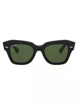 Солнцезащитные очки State Street в квадратной оправе Ray-Ban, черный