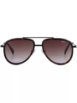 Солнцезащитные очки Sterling A.P.C., коричневый