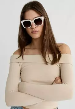 Солнцезащитные очки Stradivarius, молочный