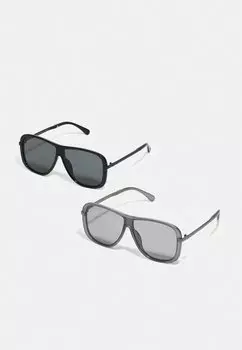 Солнцезащитные очки SUNGLASSES MILOS 2 PACK UNISEX Urban Classics, цвет black/grey